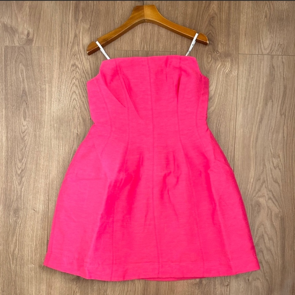 Aje Baret Strapless Mini Dress